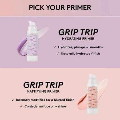 Fenty Beauty Grip Trip Hydrating Primer 30ml bottle with sleek packaging, designed to prep and hydrate skin for makeup application.