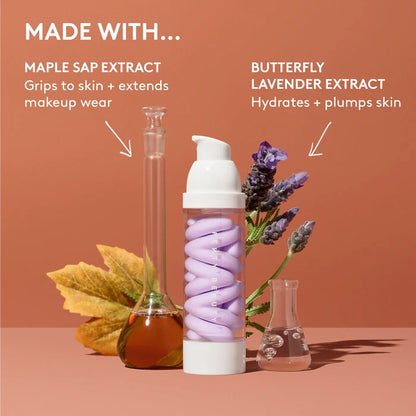 Fenty Beauty Grip Trip Hydrating Primer 30ml bottle with pump dispenser, close-up of the product on a white background.