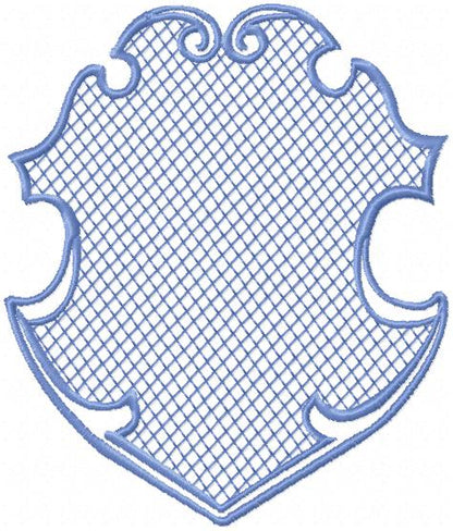 FILLED CREST BORDER FRAME