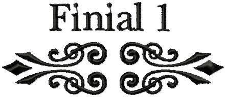 FINIAL END PIECES - ORNAMENTS