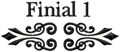 FINIAL END PIECES - ORNAMENTS
