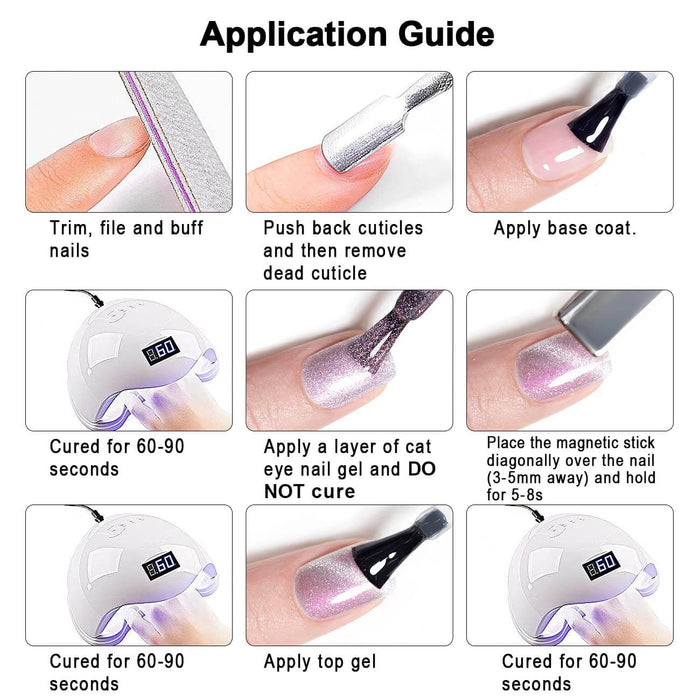 RARJSM ®Purple Pink Aurora Velvet Cat Eye Gel Polish 15 ml