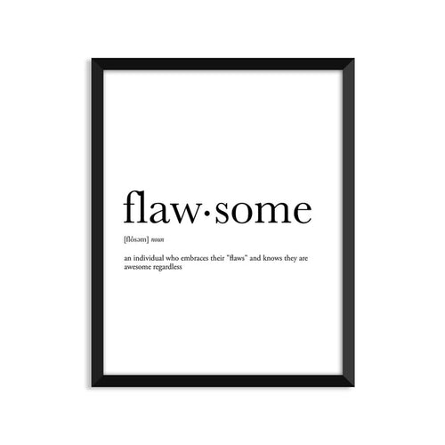 Flawsome Definition - Unframed Art Print Or Greeting Card