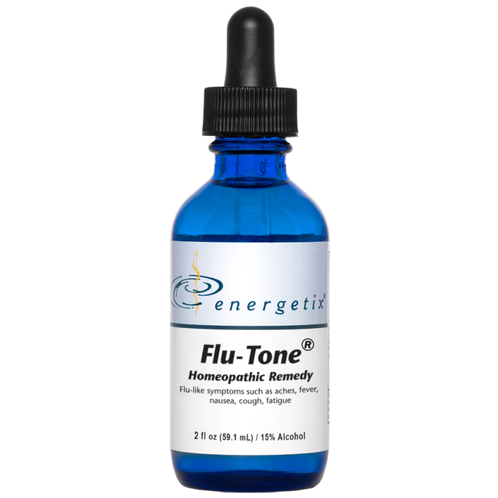Flu-Tone® is a homeopathic combination formula for flu-like symptoms. It includes Anas barbariae, the world’s most widely used homeopathic ingredient, which is helpful for symptoms such as fever and muscle aches.