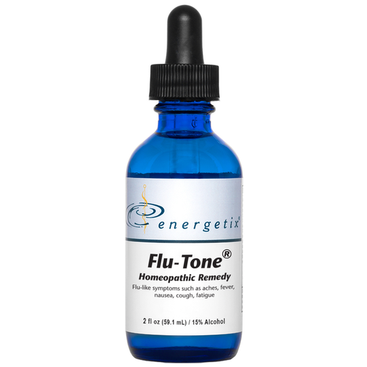 Flu-Tone® is a homeopathic combination formula for flu-like symptoms. It includes Anas barbariae, the world’s most widely used homeopathic ingredient, which is helpful for symptoms such as fever and muscle aches.