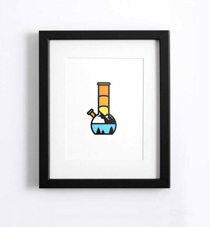 forest adventure bong art print