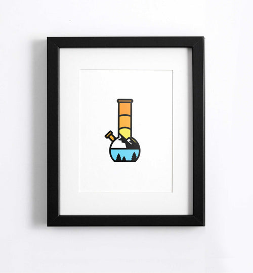 forest adventure bong art print