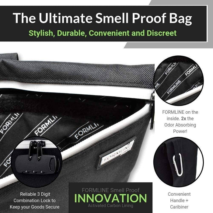 Formline Supply Large Smell Proof Bag with Combination Lock (12" x 9")