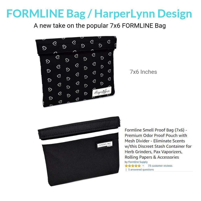 Formline x HarperLynn Smell Proof Bag - Premium Odor Proof Travel Pouch with Mesh Divider