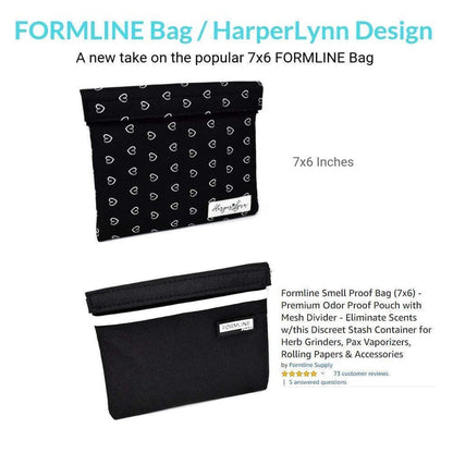 Formline x HarperLynn Smell Proof Bag - Premium Odor Proof Travel Pouch with Mesh Divider