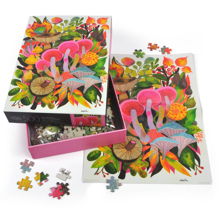 Fred & Friends - Puzzle 500 PC - Helen Dardik - Mushroom Toomuchery
