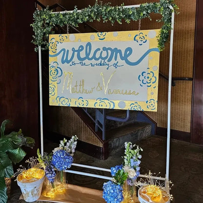 Fresh Brilliant Blue and White Wedding