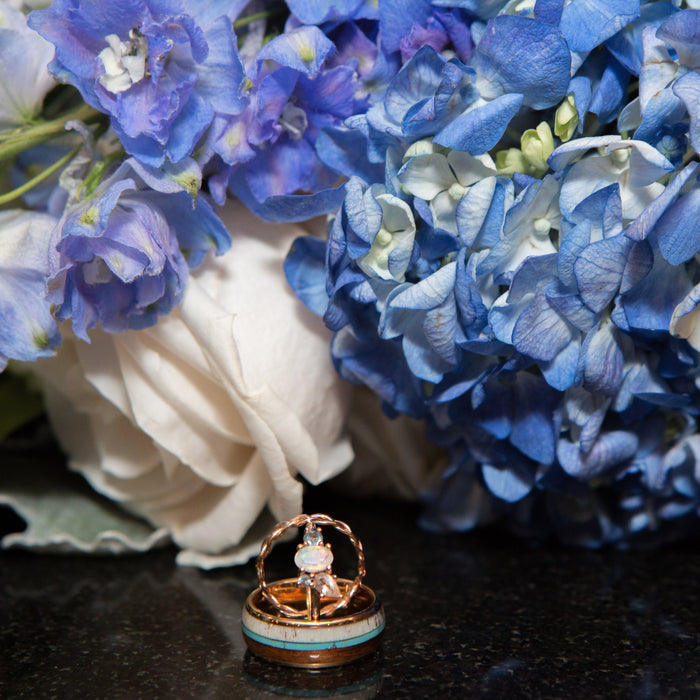 Fresh Brilliant Blue and White Wedding