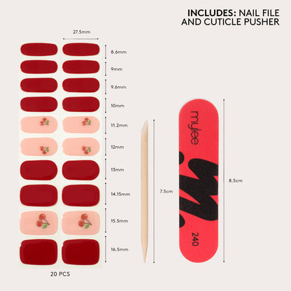 Gel Nail Wraps - Cherry-Picked