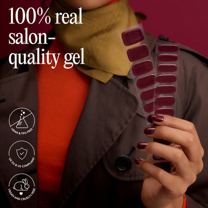 Gel Nail Wraps - House Red, Please