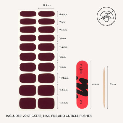 Gel Nail Wraps - House Red, Please
