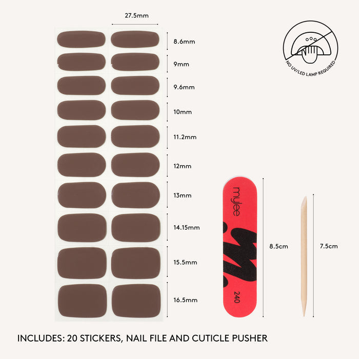 Gel Nail Wraps - Taupe Of Mind