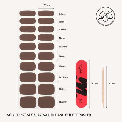Gel Nail Wraps - Taupe Of Mind