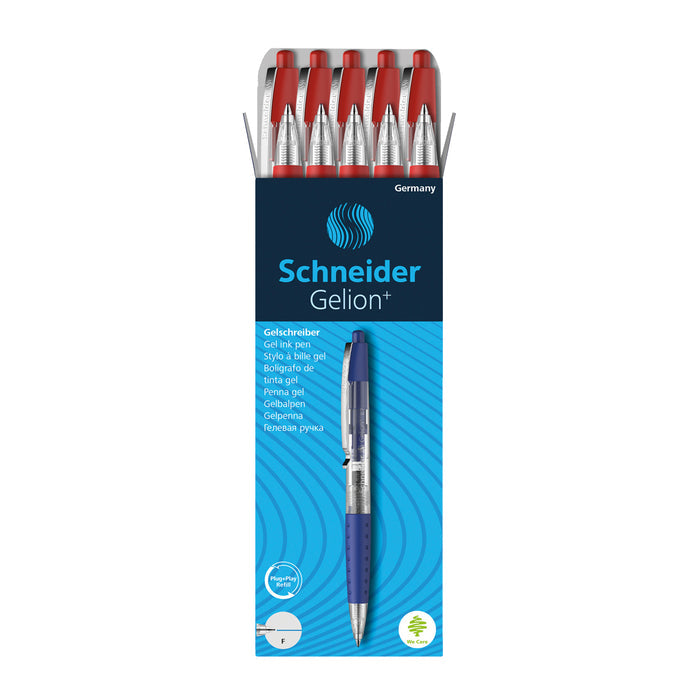 Gelion+ Gel Ink Pen 0.7 mm, Box of 10#ink-color_red