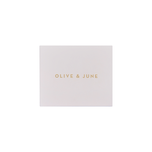 Gift Box packaging with Olive and June branding for a stylish at-home manicure or pedicure kit