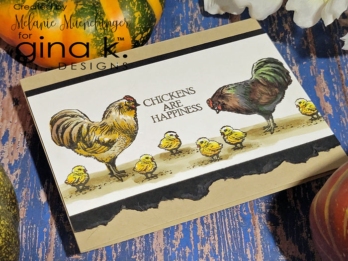 Gina K. Designs - Stamps - Farmyard Friends. Melanie Muenchinger’s realistic nature series continues with Farmyard Friends! You will love using these 8 farmyard animals plus scene building grass, dirt and wire fence images. Available at Embellish Away located in Bowmanville Ontario Canada. Designed by Melanie Muenchinger.