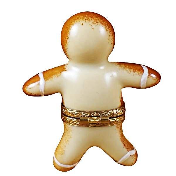 Gingerbread Man limoges box Porcelain Limoges xmas theme French Trinket Box