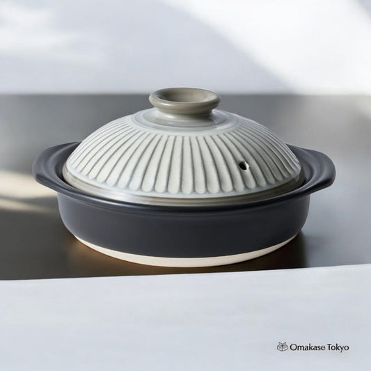 Ginpo Kikka Banko Donabe Japanese Clay Pot 3 Variants