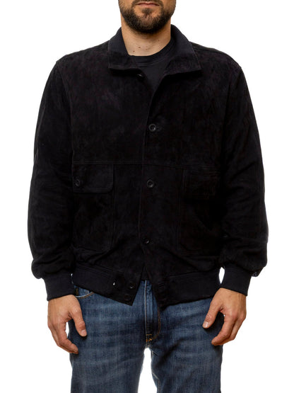 PK BY PASKAL giubbino camoscio blu 004 CAM-BLU