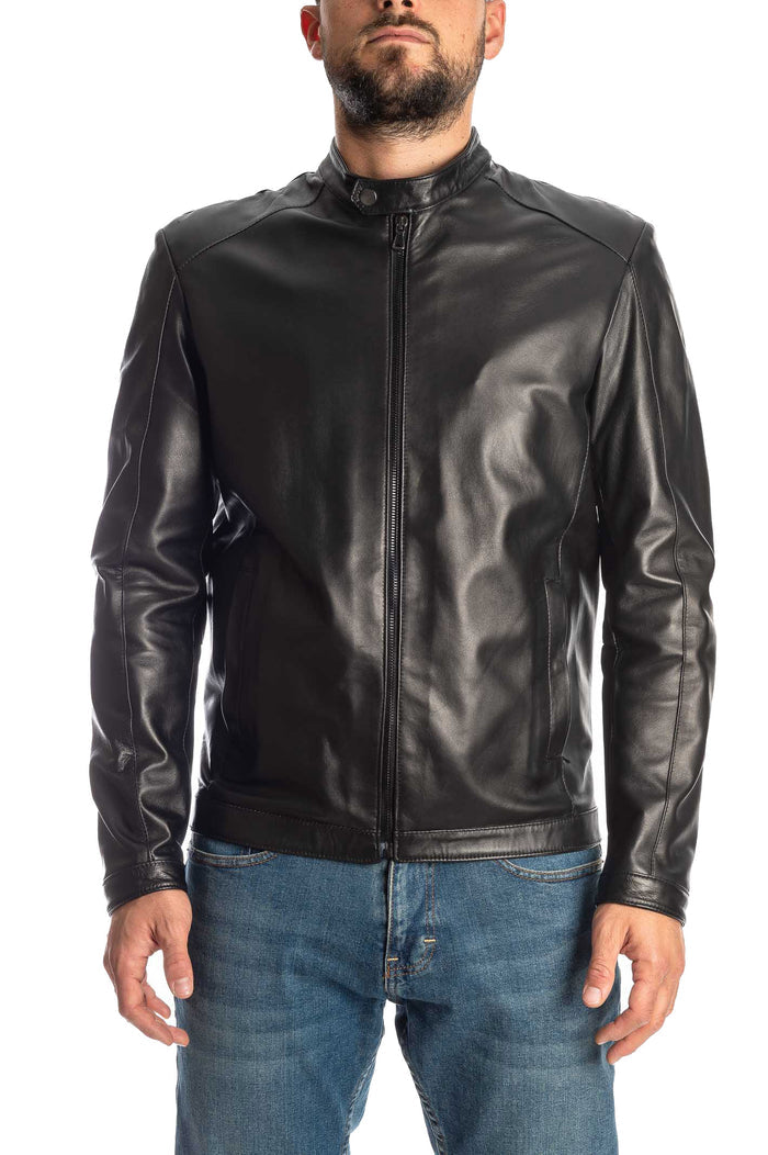 PK BY PASKAL giubbino nappa nero 771 NAPPA-NERO