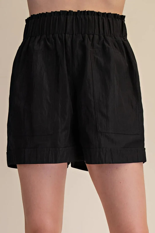 Glam High Waist Elastic Shorts