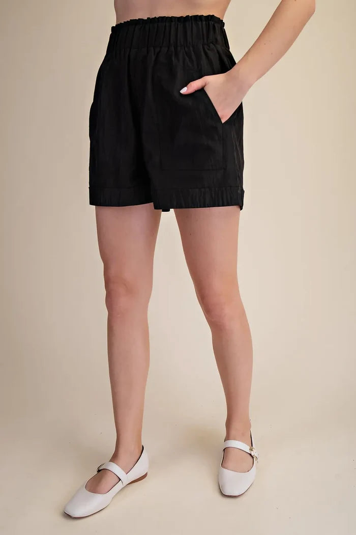 Glam High Waist Elastic Shorts