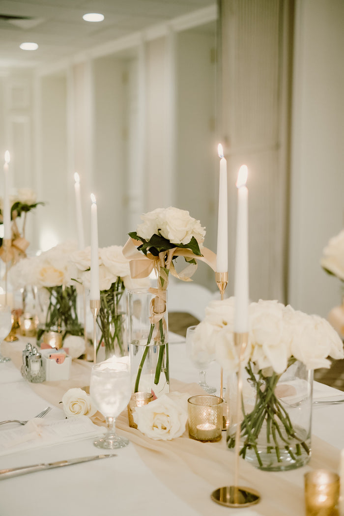 Gleaming White and Blush Kansas Wedding