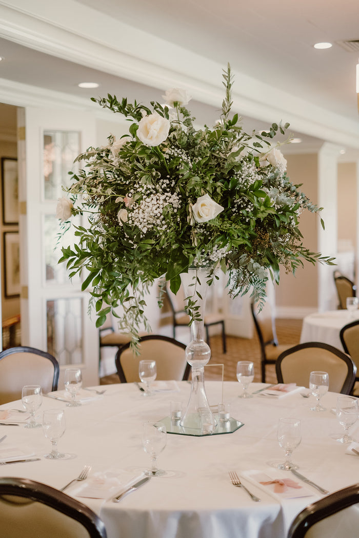Gleaming White and Blush Kansas Wedding