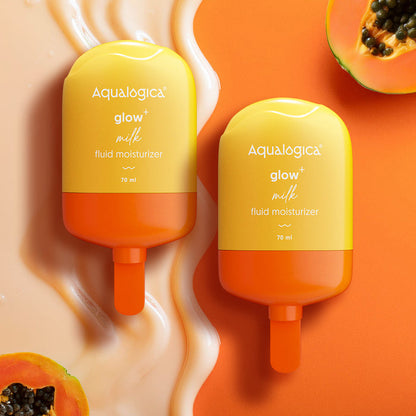 Aqualogica Glow+ Milk Fluid Moisturizer duo