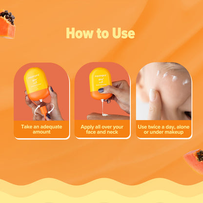 Application steps for Aqualogica milk fluid moisturizer