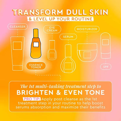 Glow Recipe Cloudberry Bright Essence Toner in 75ml bottle, featuring a clear liquid with cloudberry extract for skincare.