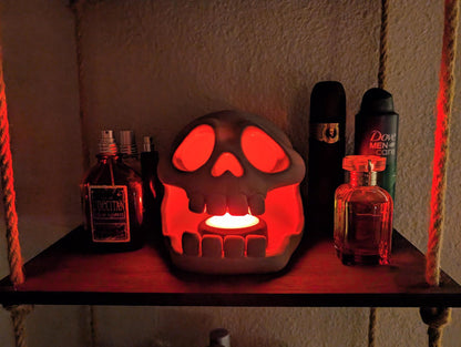 Glowing Skull Cave Shelf Accent Light