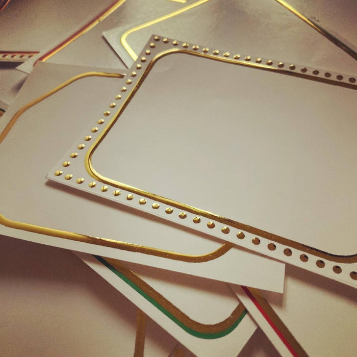 Gold Foiled Labels