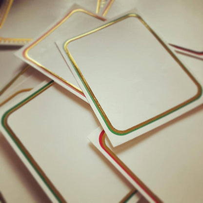 Gold Foiled Labels