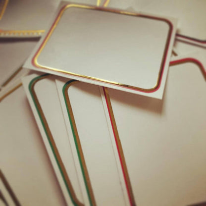 Gold Foiled Labels