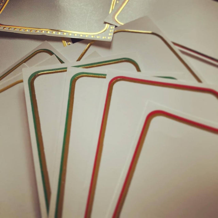 Gold Foiled Labels