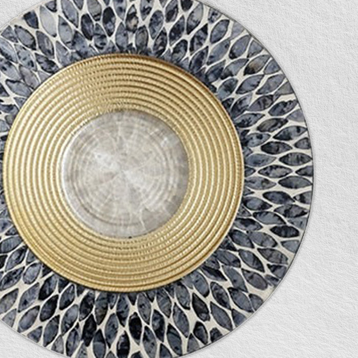 Gray Gold Pearl Under Plates