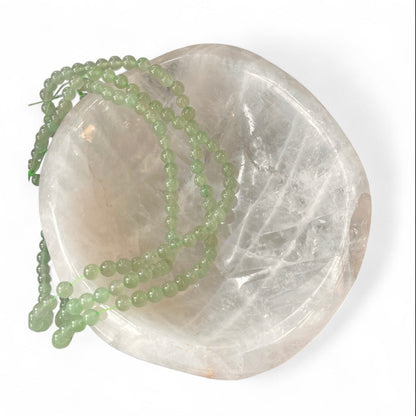 Green Aventurine 6mm Bead Strand – 14" Natural Crystal Beads for Jewelry Making & Luck