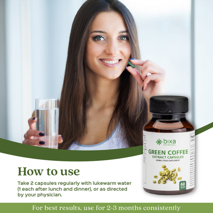 Green Coffee Bean Extract 60 Veg Capsules (450mg)