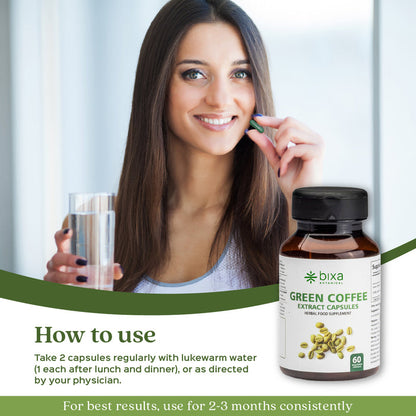 Green Coffee Bean Extract 60 Veg Capsules (450mg)