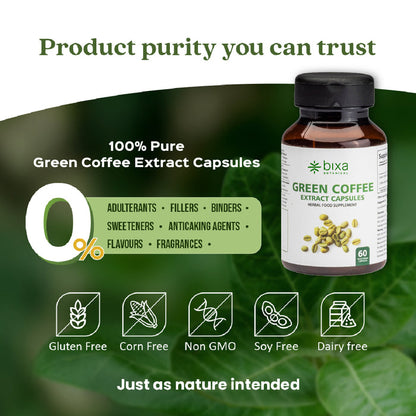 Green Coffee Bean Extract 60 Veg Capsules (450mg)