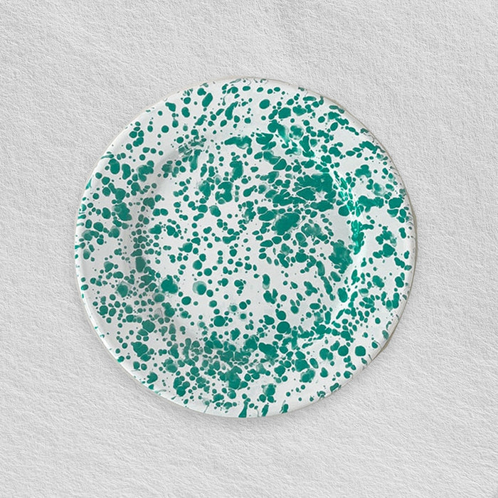 Green Enamel Dinner Plate