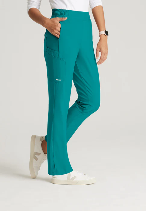 Grey's Anatomy Evolve Stretch Cosmo 6-Pocket Mid-Rise Tapered Scrub Pants