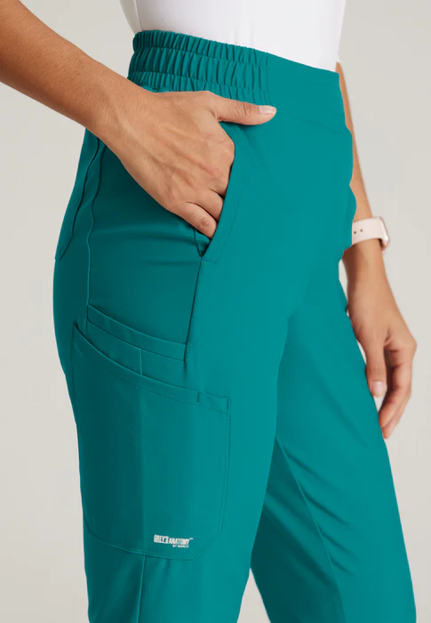 Grey's Anatomy Evolve Stretch Cosmo 6-Pocket Mid-Rise Tapered Scrub Pants