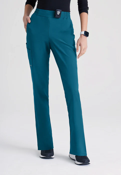 Grey's Anatomy Evolve Stretch Cosmo 6-Pocket Mid-Rise Tapered Scrub Pants
